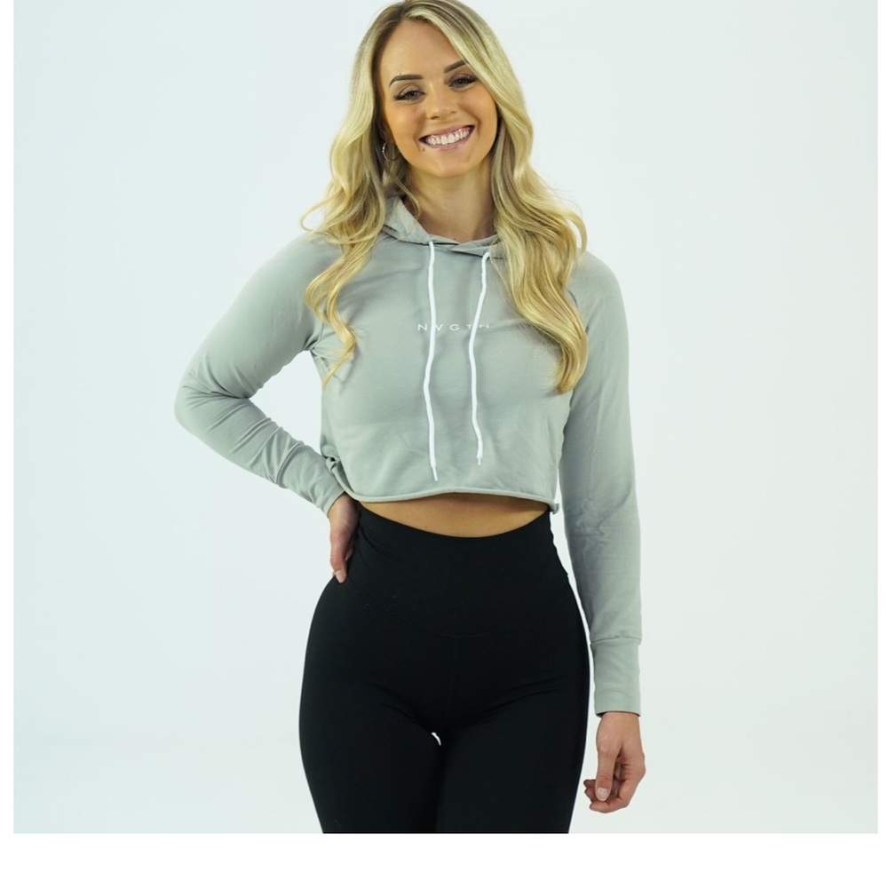 NVGTN NEW Ash grey Raw Cut Hoodie